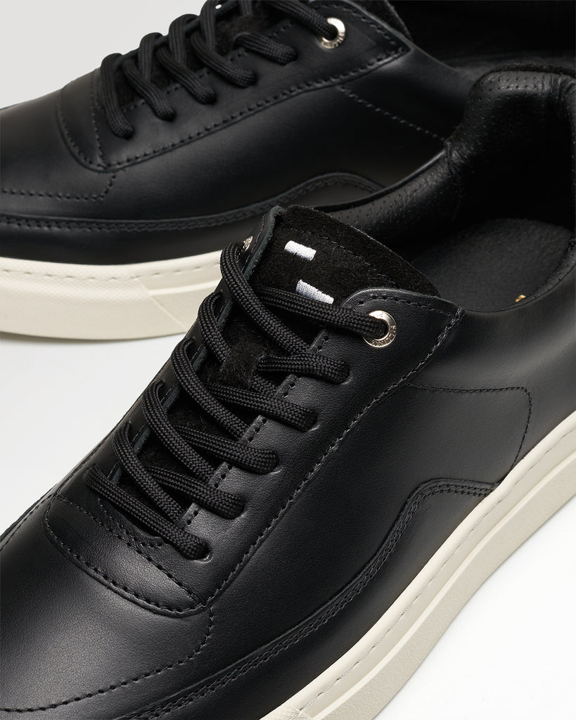 Leather Sneakers Filling Pieces Black Leather Leather Sneakers