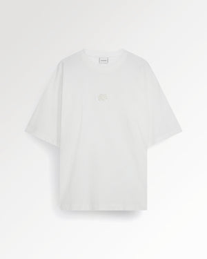 T-shirt Boxy Embroidered White