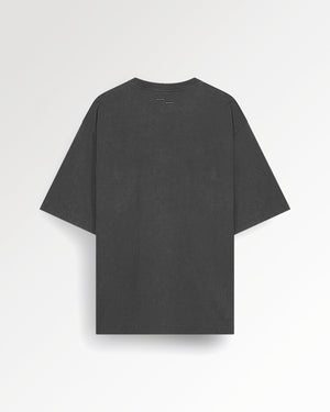 T-shirt Boxy Embroidered Vintage Black