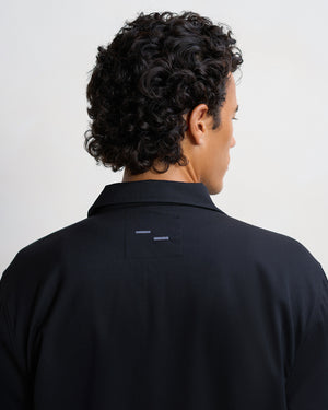 Coach Jacket Twill Wool Black