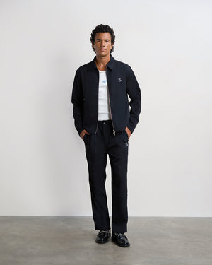 Coach Jacket Twill Wool Black