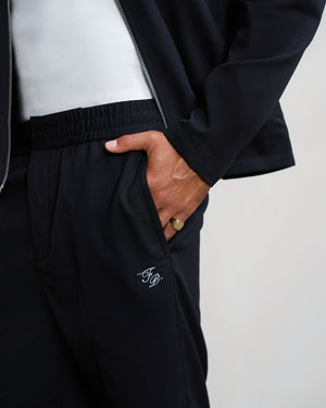 Coach Jacket Twill Wool Black