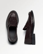 Loafer Woven Twist Chocolate