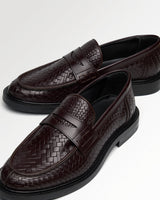 Loafer Woven Twist Chocolate