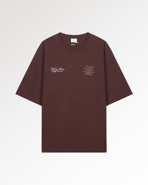 T-Shirt Boxy Bridge the Gap Bitter Chocolate
