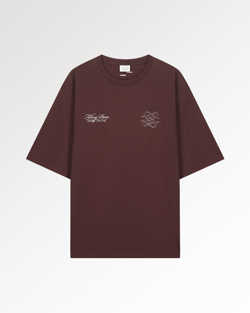 T-Shirt Boxy Bridge the Gap Bitter Chocolate