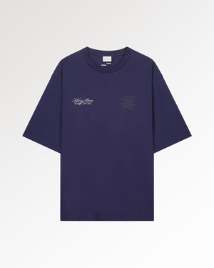 T-Shirt Boxy Bridge the Gap Maritime Blue