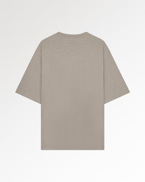 T-Shirt Boxy Embroidered Melange Pure