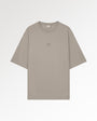T-Shirt Boxy Embroidered Melange Pure