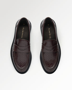 Loafer Woven Twist Chocolate