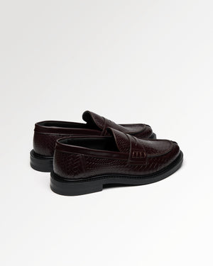 Loafer Woven Twist Chocolate