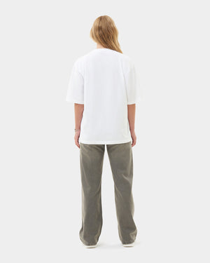 T-shirt Boxy Embroidered White