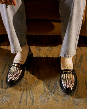 Loafer Chess Black