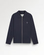 Filling Pieces Coach Jacket Pinstripe Maritime Blue