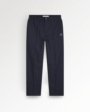 Filling Pieces Coach Pants Pinstripe Maritime Blue