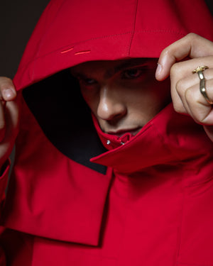 Light Jacket Cropped Scarlet Red