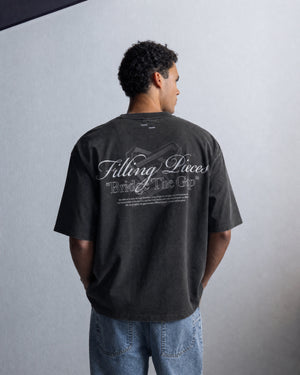 T-Shirt Boxy Bridge the Gap Vintage Black