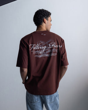 T-Shirt Boxy Bridge the Gap Bitter Chocolate