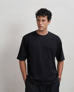 T-shirt Boxy Embroidered Black