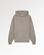 Hoodie Boxy Embroidered Melange Pure