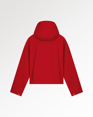 Light Jacket Cropped Scarlet Red
