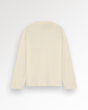 Longsleeve Boxy Embroidered Antique White