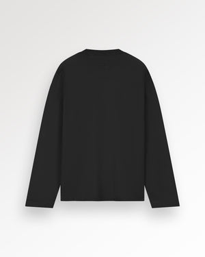 Longsleeve Boxy Embroidered Black