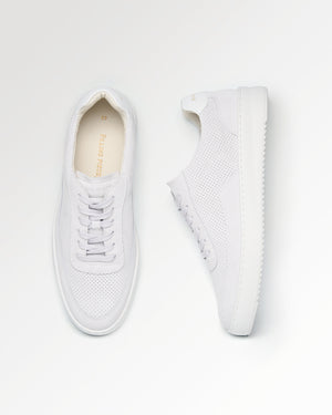 Mondo Suede Perforated White