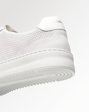 Mondo Suede Perforated White