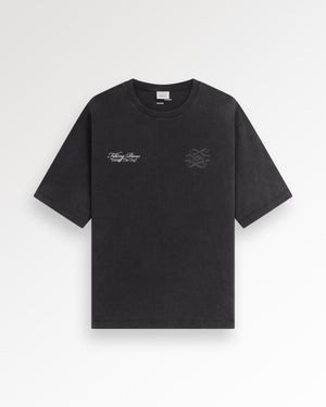 T-Shirt Boxy Bridge the Gap Vintage Black
