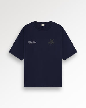 T-Shirt Boxy Bridge the Gap Maritime Blue