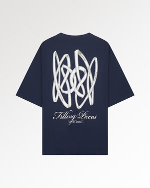 T-Shirt Boxy Film Strip Maritime Blue