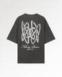 T-Shirt Boxy Film Strip Vintage Black