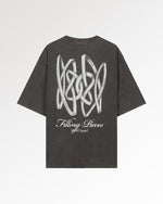 T-Shirt Boxy Film Strip Vintage Black