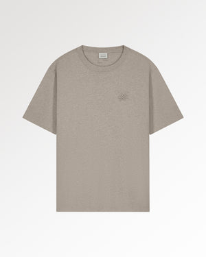 T-Shirt Embroidered Knot Melange Pure