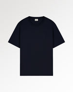 T-Shirt Embroidered Knot Melange Navy