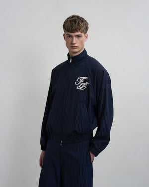 Track Jacket Pinstripe Blue