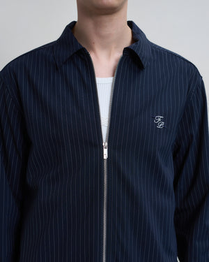 Coach Jacket Pinstripe Maritime Blue
